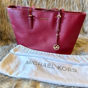 Michael Kors Red Tote Bag